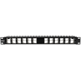 Patch Panel TRENDnet TC-KP24SA, 19inch, 1U, 24 porturi, Cat6a, Keystone, Black