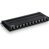 Patch Panel TRENDnet TC-P12C6AS, 12 porturi, Black