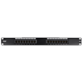 Patch Panel TRENDnet TC-P16C6, 16 porturi, Black