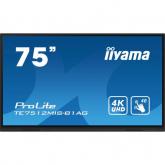 Display Interactiv Iiyama Seria ProLite TE7512MIS-B1AG, 75inch, 3840x2160pixeli, Black