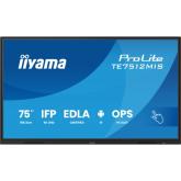 Display Interactiv Iiyama Seria ProLite TE7512MIS-B4AG, 75 inch, 3840 x 2160 pixeli, Black