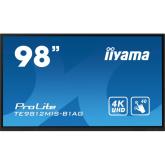 Display Interactiv Iiyama Seria ProLite TE9812MIS-B1AG, 98inch, 3840x2160pixeli, Black