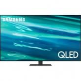 Televizor QLED Samsung Smart QE55Q80AATXXH Seria Q80A, 55inch, Ultra HD 4K, Carbon Silver