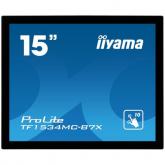 Monitor LED Touchscreen Iiyama TF1534MC-B7X, 15inch, 1024x768, 8ms, Black