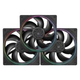 Ventilator Thermalright TL-S12, ARGB LED, 120 mm, Black, 3 bucati