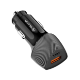 Incarcator auto Tellur FCC10, 1 x USB-A, 1 x USB-C, Black