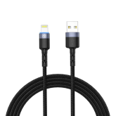 Cablu de date Tellur TLL155373, USB-A male - Lightning male, 1 m, Black