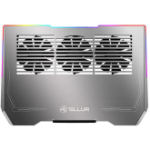 Cooler Pad laptop Tellur Shade pentru laptop de 17 inch, RGB LED, Gray