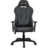 Scaun gaming Arrozi Toretta SoftFabric v2, Dark Grey