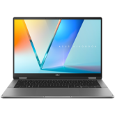 Laptop 2-in-1 ASUS Vivobook 14 Flip TP3407SA-QL059X, Intel Core Ultra 5 226V, 14 inch Touch, RAM 16GB, SSD 1TB, Intel Arc Graphics 130V, Windows 11 Pro, Matte Gray