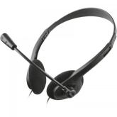 Casti cu microfon Trust Action Chat, 3.5mm jack, Black