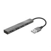 Hub USB Trust Halyx, 4x USB 2.0, Black