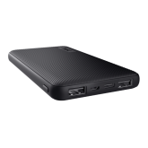 Baterie portabila Trust Primo Ultra-thin Eco, 10000mAh, 2x USB, 1x MicroUSB, 1x USB-C, Black