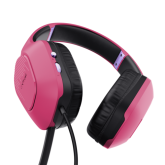 Casti cu microfon Trust GXT415P ZIROX, 3.5mm jack, Pink