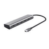 Hub USB Trust HALYX, 5x USB-C, Grey