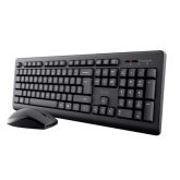 Kit Trust 25347 - Tastatura, USB Wireless, Black + Mouse Optic, USB Wireless, Black