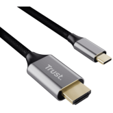 Cablu Trust Calyx, USB-C - HDMI, 2 m, Black-Grey