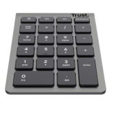 Tastatura numerica Trust Xalax WS, Bluetooth/USB Wireless, Gray