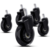 Roata scaun de gaming Trust pentru GXT 702, Black, 5 bucati