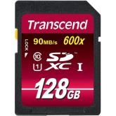 Memory Card SDXC Transcend Ultimate 600x 128GB, Class 10, UHS-I U1