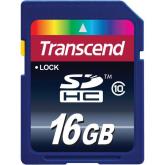 Memory Card SDHC Transcend 16GB, Class 10