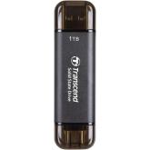 SSD portabil Transcend ESD310C, 1TB, USB-A/C 3.1, Black
