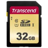 Memory Card SDHC Transcend 500S 32GB, Class 10, UHS-I U1