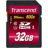 Memory Card SDHC Transcend Ultimate 600x 32GB, Class 10, UHS-I U1