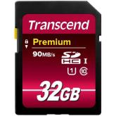 Memory Card SDHC Transcend Premium 16GB, Class 10, UHS-I U1