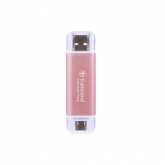 SSD portabil Transcend ESD310P, 512GB, USB-C/USB 3.2, Pink