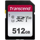 Memory Card SDXC Transcend 300S 512GB, Class 10, UHS-I U3, V30