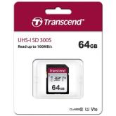 Memory Card SDXC Transcend 300S 64GB, Class 10, UHS-I U1, V10