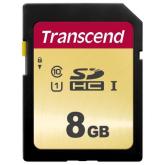 Memory Card SDHC Transcend 500S 8GB, Class 10, UHS-I U1