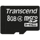 Memory Card microSDHC Transcend 8GB, Class 4