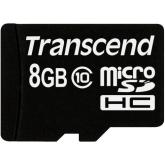 Memory Card microSDHC Transcend 8GB, Class 10 + Adaptor SD