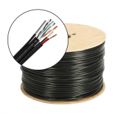 Cablu de retea TSY Cable TSY-FTP5E+2X1.50-MESS, Cat5e, FTP, 305m, Black