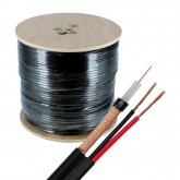Cablu coaxial TSY Cable TSY-RG59+2X0.75-B, RG59, 305m, Black