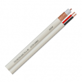 Cablu coaxial TSY Cable TSY-RG59+2X0.75-L-W, RG59, 100m, White
