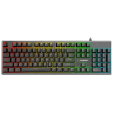 Tastatura Gamemax KG901, RGB LED, USB, Black-Silver