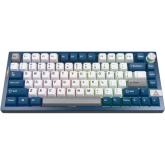 Tastatura Montech MKey PRO Freedom Brown Switch, RGB LED, Bluetooth/USB Wireless/USB, White-Blue