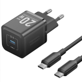 Incarcator retea Vention TZ-FEPB0-EU-01, 1 x USB-C male, 20 W, Black