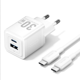 Incarcator retea Vention TZ-FEQW0-EU, 1 x USB-A, 1 x USB-C, 30 W, White