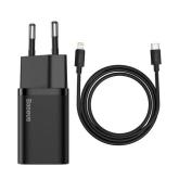 Incarcator retea Baseus Super Si TZCCSUP-B01, 1x USB-C, 3A, Black