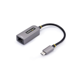 Placa de retea Startech U2GA-USB-C-ETHERNET, RJ45, USB-C/USB-A, Space Gray