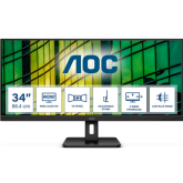 Monitor LED AOC U34E2M, 34inch, 3440x1440, 4ms GTG, Black