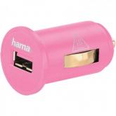 Incarcator auto Hama Piccolino, 1x USB, 2.4A, Pink