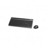 Kit Hama KMW-600 -  Tastatura, USB Wireless, Black-Gray + Mouse Optic, USB Wireless, Black-Gray