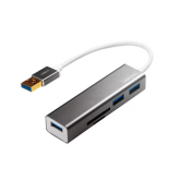 Hub USB Logilink UA0306, 3 x USB 3.2 gen 1, Gray