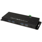 HUB USB Logilink UA0319, 4  x USB 3.2 gen 1, 3 x USB-C, Black