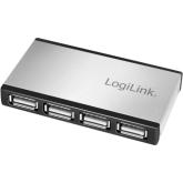 HUB USB Logilink UA0404, 4 x USB 2.0, Silver